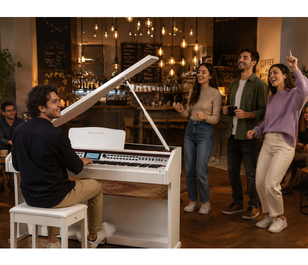 MusicMate Fortepian cyfrowy MM-P500-W DreamHarmony - 1588138 - zdjęcie 17